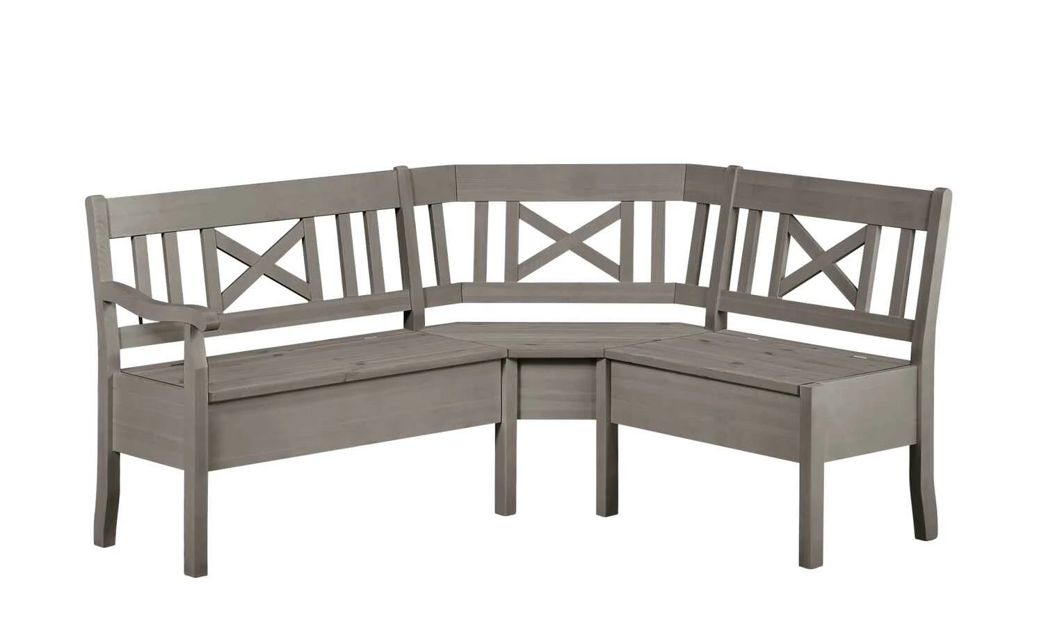 maison bleue Truheneckbank massiv Florian | Grau ca. 214 x 148 cm 2 maison bleue Truheneckbank massiv Florian | Grau ca. 214 x 148 cm – Bild 2