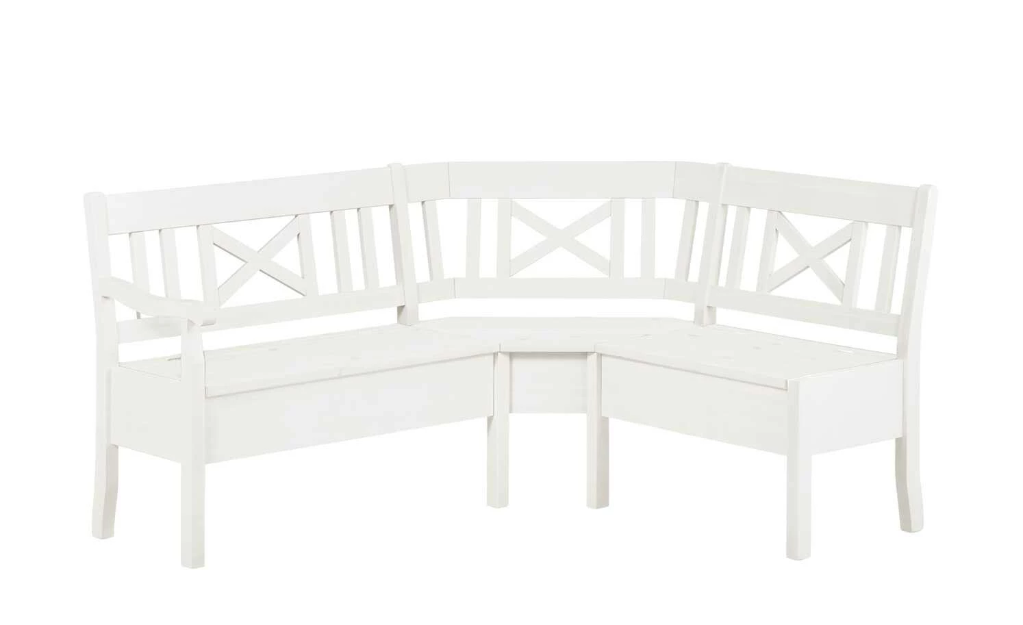 maison bleue Truheneckbank massiv Florian | Weiß ca. 214 x 148 cm 2 maison bleue Truheneckbank massiv Florian | Weiß ca. 214 x 148 cm – Bild 2