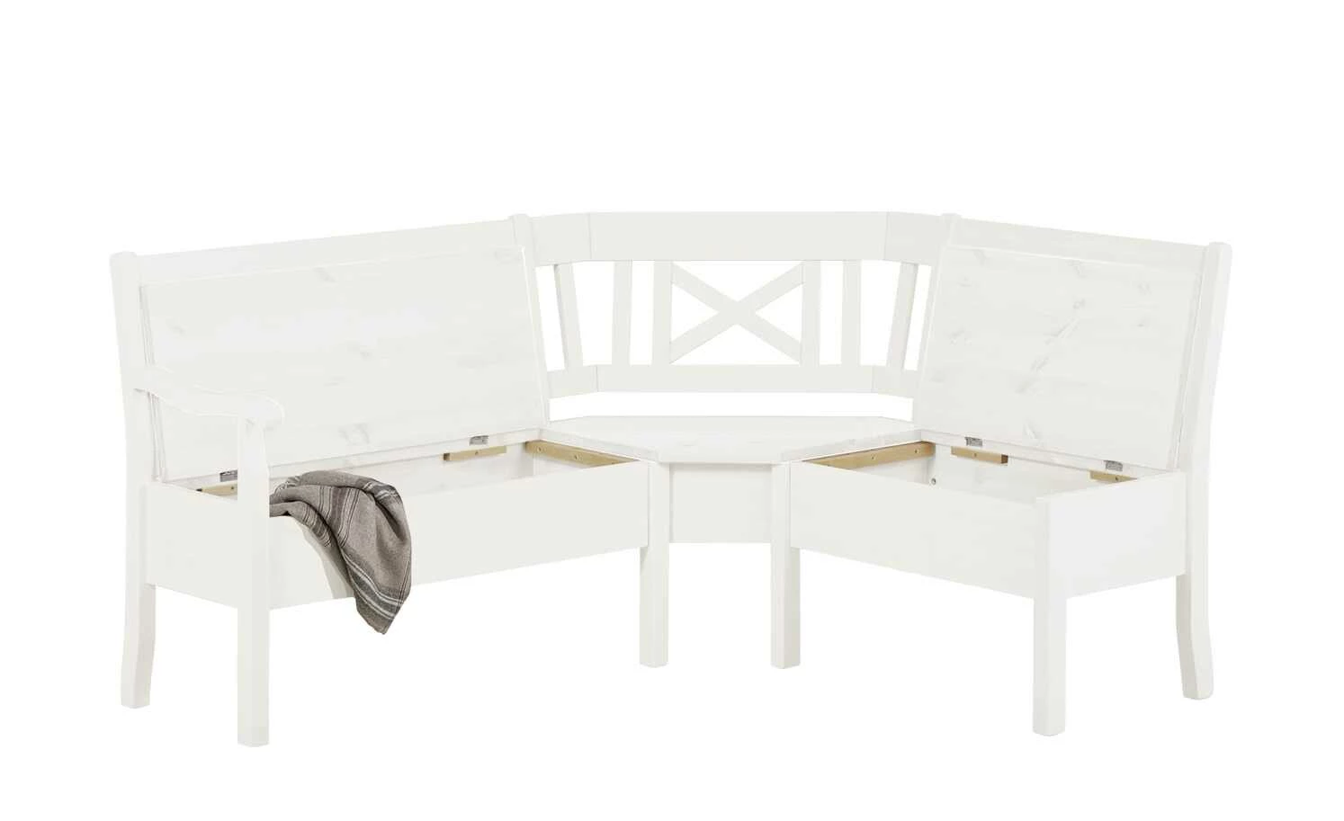 maison bleue Truheneckbank massiv Florian | Weiß ca. 214 x 148 cm 4 maison bleue Truheneckbank massiv Florian | Weiß ca. 214 x 148 cm – Bild 4