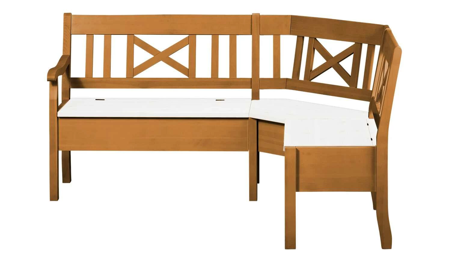 maison bleue Truheneckbank massiv Florian | bernsteinfarben / Weiß ca. 214 x 148 cm 8 maison bleue Truheneckbank massiv Florian | bernsteinfarben / Weiß ca. 214 x 148 cm – Bild 8