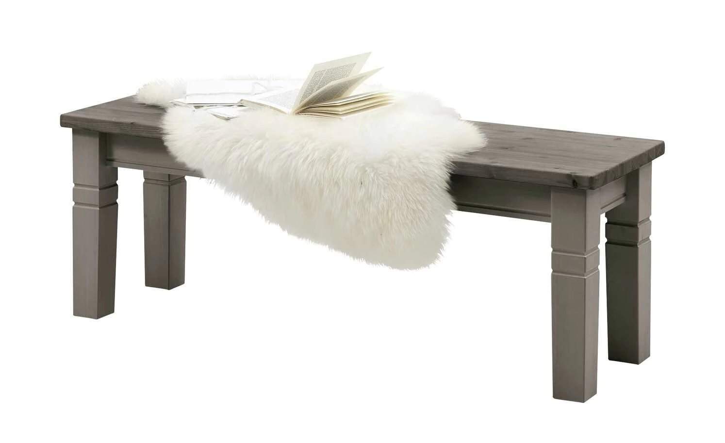 maison bleue Sitzbank massiv Florian | Grau 2 maison bleue Sitzbank massiv Florian | Grau – Bild 2