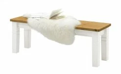 maison bleue Sitzbank massiv Florian | Weiß / laugenfarben -Bänke Verkaufsladen 15302034 7 202111231242