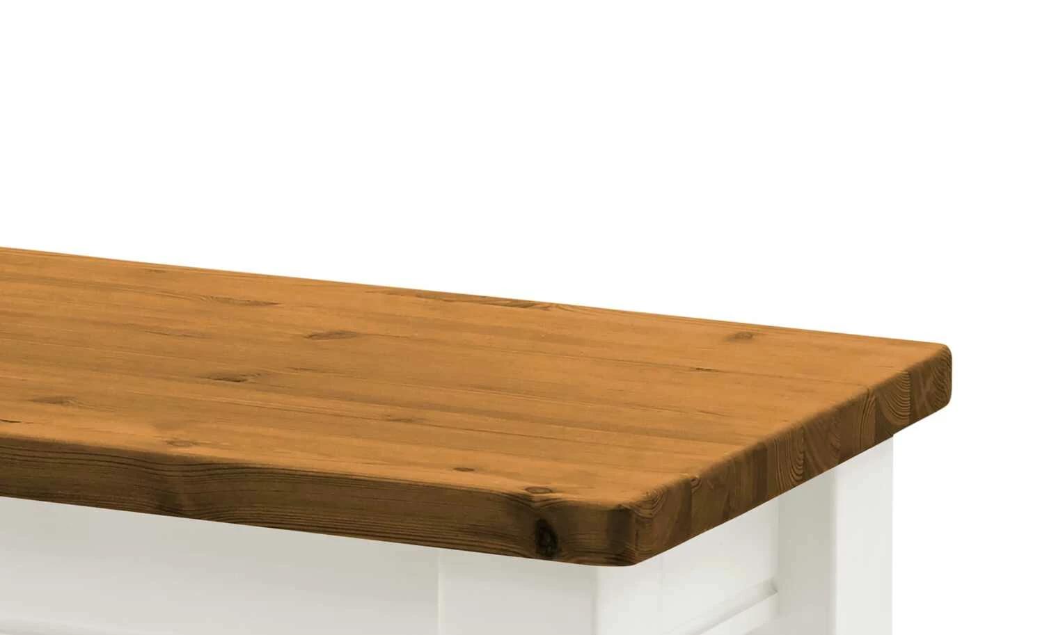 maison bleue Sitzbank massiv Florian | Weiß / bernsteinfarben 6 maison bleue Sitzbank massiv Florian | Weiß / bernsteinfarben – Bild 6