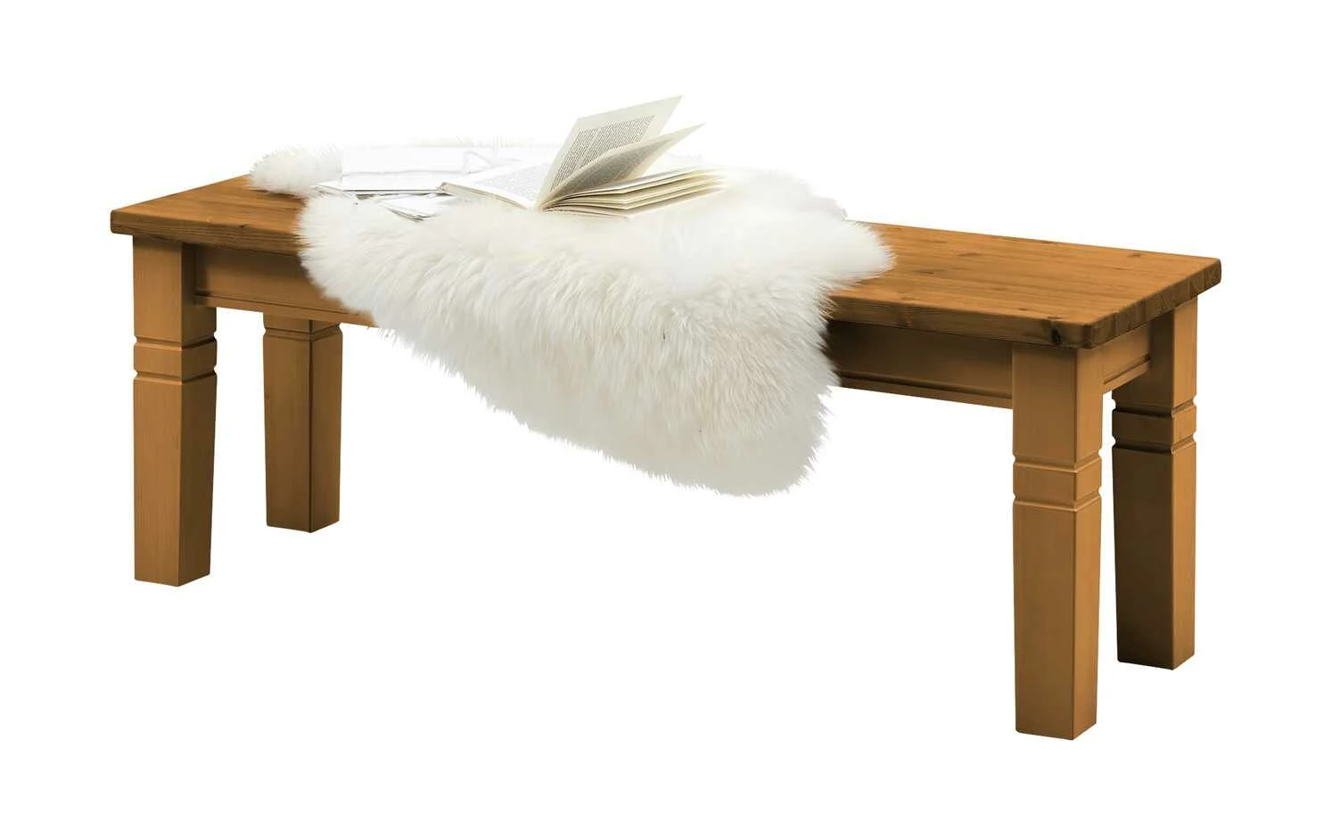 maison bleue Sitzbank massiv Florian | bernsteinfarben 2 maison bleue Sitzbank massiv Florian | bernsteinfarben – Bild 2