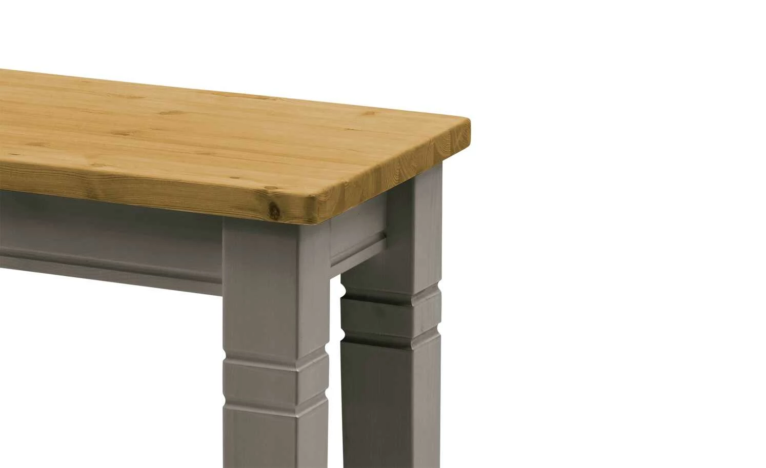 maison bleue Sitzbank massiv Florian | Grau / laugenfarben 4 maison bleue Sitzbank massiv Florian | Grau / laugenfarben – Bild 4