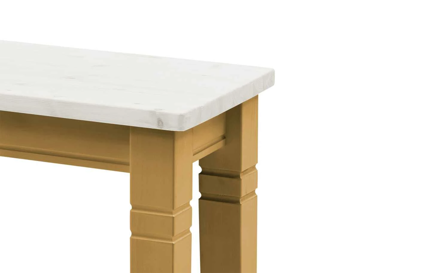 maison bleue Sitzbank massiv Florian | laugenfarben / Weiß 4 maison bleue Sitzbank massiv Florian | laugenfarben / Weiß – Bild 4