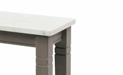 maison bleue Sitzbank massiv Florian | Grau / Weiß -Bänke Verkaufsladen 15302043 2 202111241244