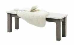 maison bleue Sitzbank massiv Florian | Grau / Weiß -Bänke Verkaufsladen 15302043 7 202111241244