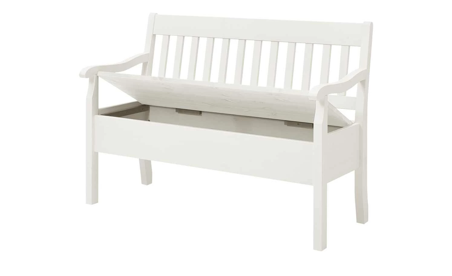 maison bleue Sitzbank mit Stauraum massiv Bendix | Weiß 130,9|cm Ja 2 maison bleue Sitzbank mit Stauraum massiv Bendix | Weiß 130,9|cm Ja – Bild 2