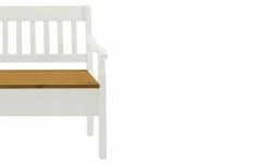 maison bleue Sitzbank mit Stauraum massiv Bendix | Weiß / laugenfarben 130,9|cm Ja -Bänke Verkaufsladen 15302064 3 202111241244
