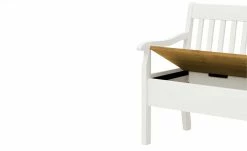 maison bleue Sitzbank mit Stauraum massiv Bendix | Weiß / laugenfarben 130,9|cm Ja -Bänke Verkaufsladen 15302064 5 202111241244