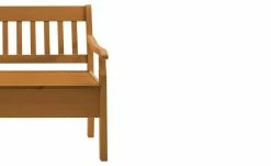 maison bleue Sitzbank mit Stauraum massiv Bendix | bernsteinfarben 130,9|cm Ja -Bänke Verkaufsladen 15302068 4 202111241244