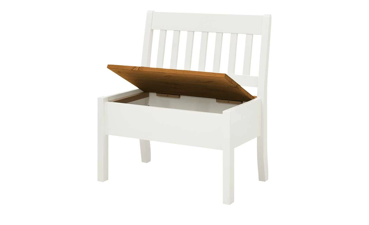 maison bleue Sitzbank mit Stauraum massiv Bendix | Weiß / bernsteinfarben 82,7|cm Nein 2 maison bleue Sitzbank mit Stauraum massiv Bendix | Weiß / bernsteinfarben 82,7|cm Nein – Bild 2