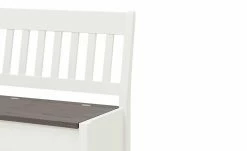 maison bleue Sitzbank mit Stauraum massiv Bendix | Weiß / Grau 82,7|cm Nein -Bänke Verkaufsladen 15302072 5 202111241244