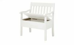 maison bleue Sitzbank mit Stauraum massiv Bendix | Weiß 82,7|cm Ja -Bänke Verkaufsladen 15302076 4 202111232233