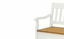 maison bleue Sitzbank mit Stauraum massiv Bendix | Weiß / laugenfarben 82,7|cm Ja -Bänke Verkaufsladen 15302077 4 202111241244