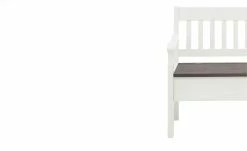maison bleue Sitzbank mit Stauraum massiv Bendix | Weiß / Grau 82,7|cm Ja -Bänke Verkaufsladen 15302080 2 202111241244