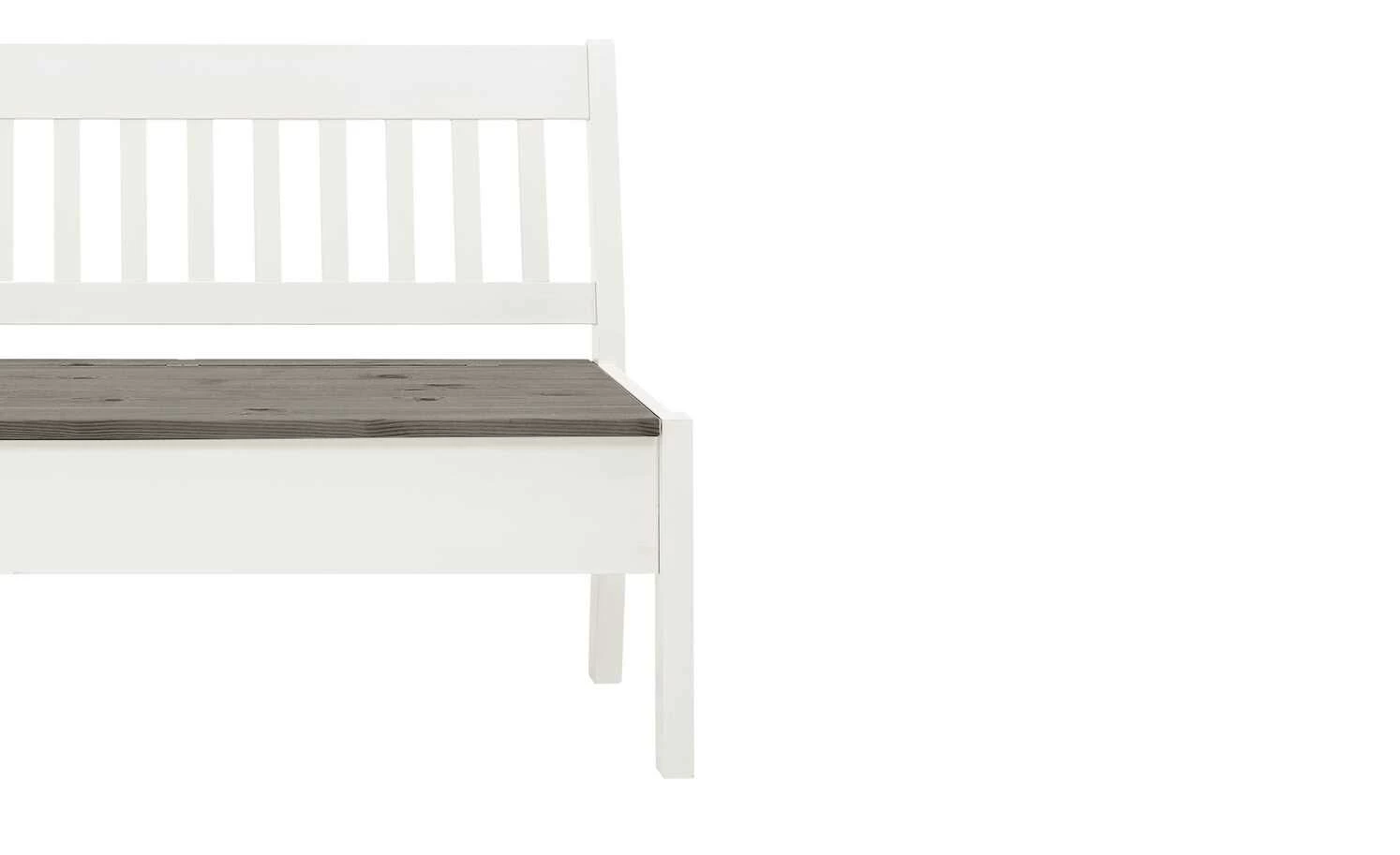maison bleue Sitzbank mit Stauraum massiv Bendix | Weiß / Grau 169,1|cm Nein 3 maison bleue Sitzbank mit Stauraum massiv Bendix | Weiß / Grau 169,1|cm Nein – Bild 3