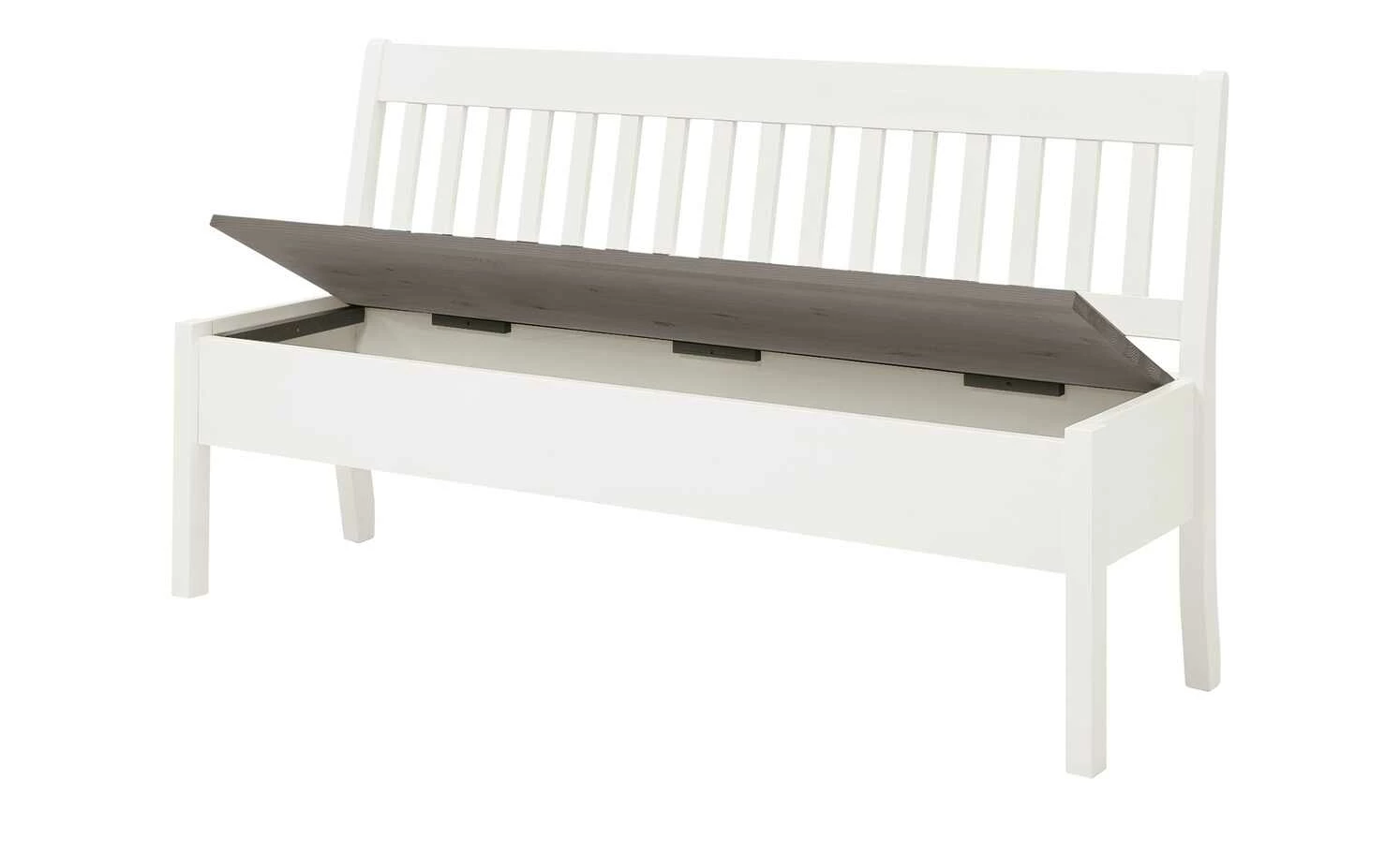 maison bleue Sitzbank mit Stauraum massiv Bendix | Weiß / Grau 169,1|cm Nein 6 maison bleue Sitzbank mit Stauraum massiv Bendix | Weiß / Grau 169,1|cm Nein – Bild 6