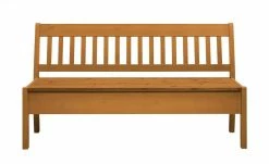 maison bleue Sitzbank mit Stauraum massiv Bendix | bernsteinfarben 169,1|cm Nein -Bänke Verkaufsladen 15302090 6 202111241244