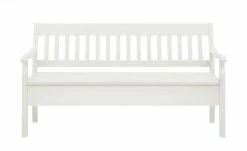 maison bleue Sitzbank mit Stauraum massiv Bendix | Weiß 169,1|cm Ja -Bänke Verkaufsladen 15302091 2 202111241244