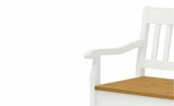 maison bleue Sitzbank mit Stauraum massiv Bendix | Weiß / laugenfarben 169,1|cm Ja -Bänke Verkaufsladen 15302092 3 202111232233