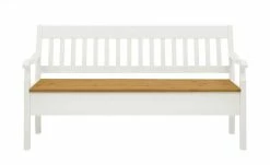 maison bleue Sitzbank mit Stauraum massiv Bendix | Weiß / laugenfarben 169,1|cm Ja -Bänke Verkaufsladen 15302092 6 202111232233