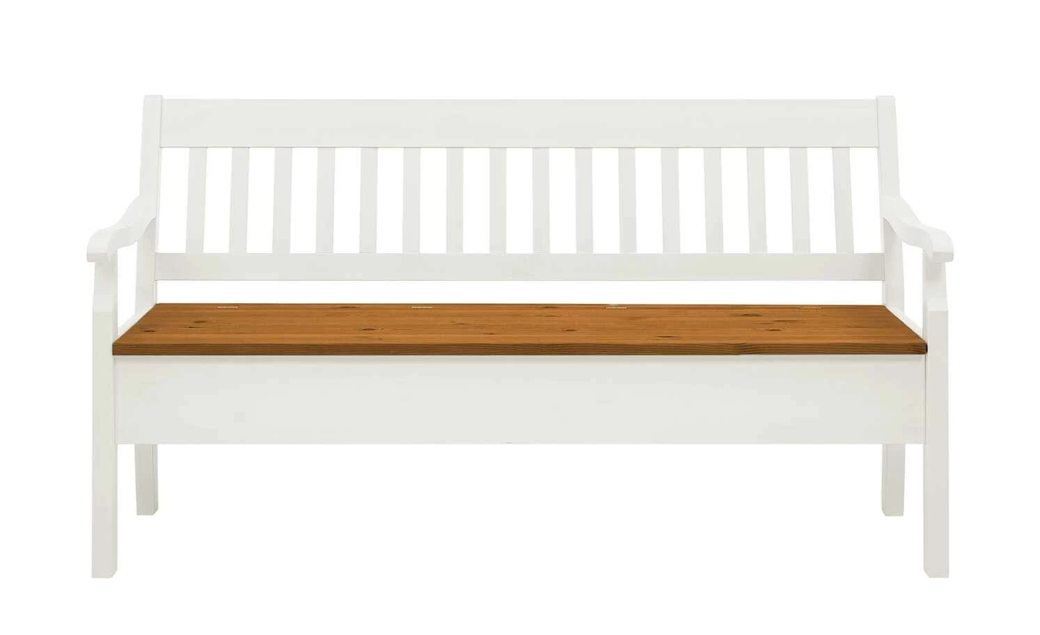 maison bleue Sitzbank mit Stauraum massiv Bendix | Weiß / bernsteinfarben 169,1|cm Ja 6 maison bleue Sitzbank mit Stauraum massiv Bendix | Weiß / bernsteinfarben 169,1|cm Ja – Bild 6