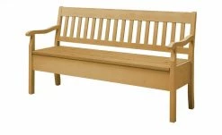 maison bleue Sitzbank mit Stauraum massiv Bendix | laugenfarben 169,1|cm Ja