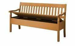 maison bleue Sitzbank mit Stauraum massiv Bendix | bernsteinfarben 169,1|cm Ja -Bänke Verkaufsladen 15302096 4 202111241244