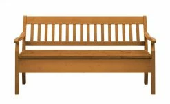 maison bleue Sitzbank mit Stauraum massiv Bendix | bernsteinfarben 169,1|cm Ja -Bänke Verkaufsladen 15302096 5 202111241244