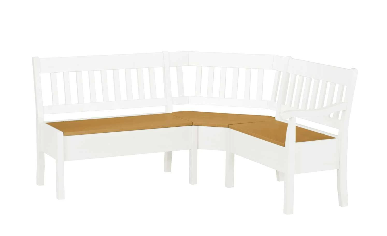 maison bleue Truhen-Eckbank massiv Bendix | Weiß / laugenfarben ca. 213 x 170 cm 1 maison bleue Truhen-Eckbank massiv Bendix | Weiß / laugenfarben ca. 213 x 170 cm