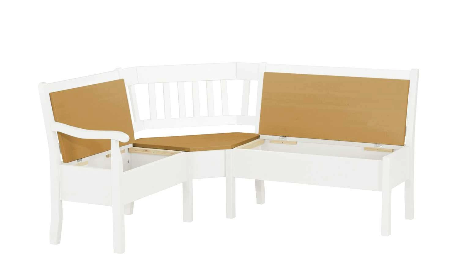 maison bleue Truhen-Eckbank massiv Bendix | Weiß / laugenfarben ca. 170 x 213 cm 8 maison bleue Truhen-Eckbank massiv Bendix | Weiß / laugenfarben ca. 170 x 213 cm – Bild 8