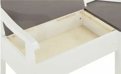 maison bleue Truhen-Eckbank massiv Bendix | Weiß / Grau ca. 170 x 213 cm -Bänke Verkaufsladen 15302117 5 202109221234