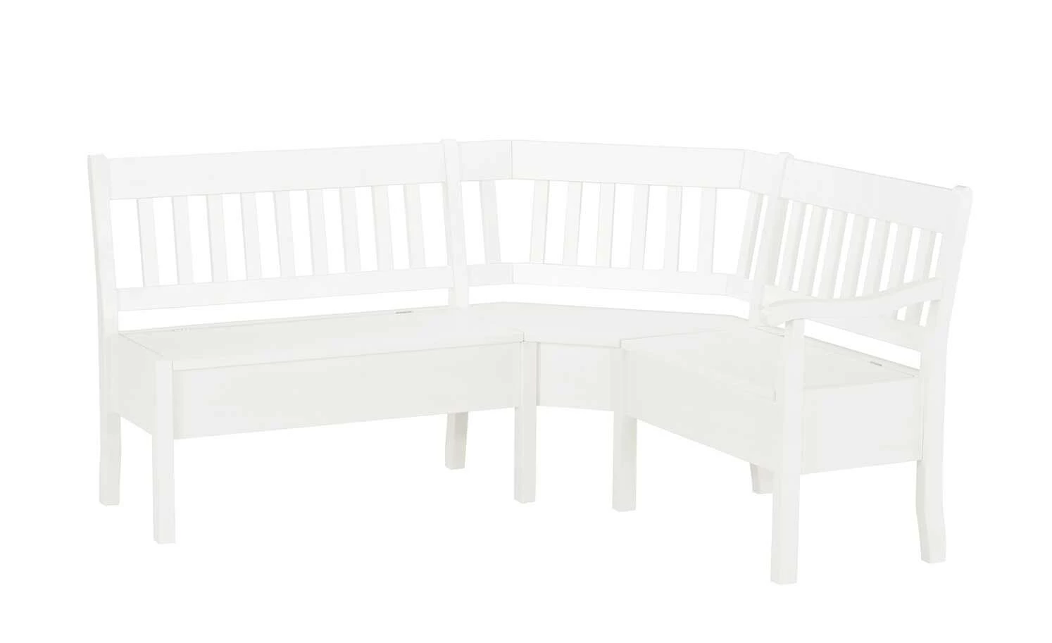 maison bleue Truhen-Eckbank massiv Bendix | Weiß ca. 213 x 147 cm 1 maison bleue Truhen-Eckbank massiv Bendix | Weiß ca. 213 x 147 cm