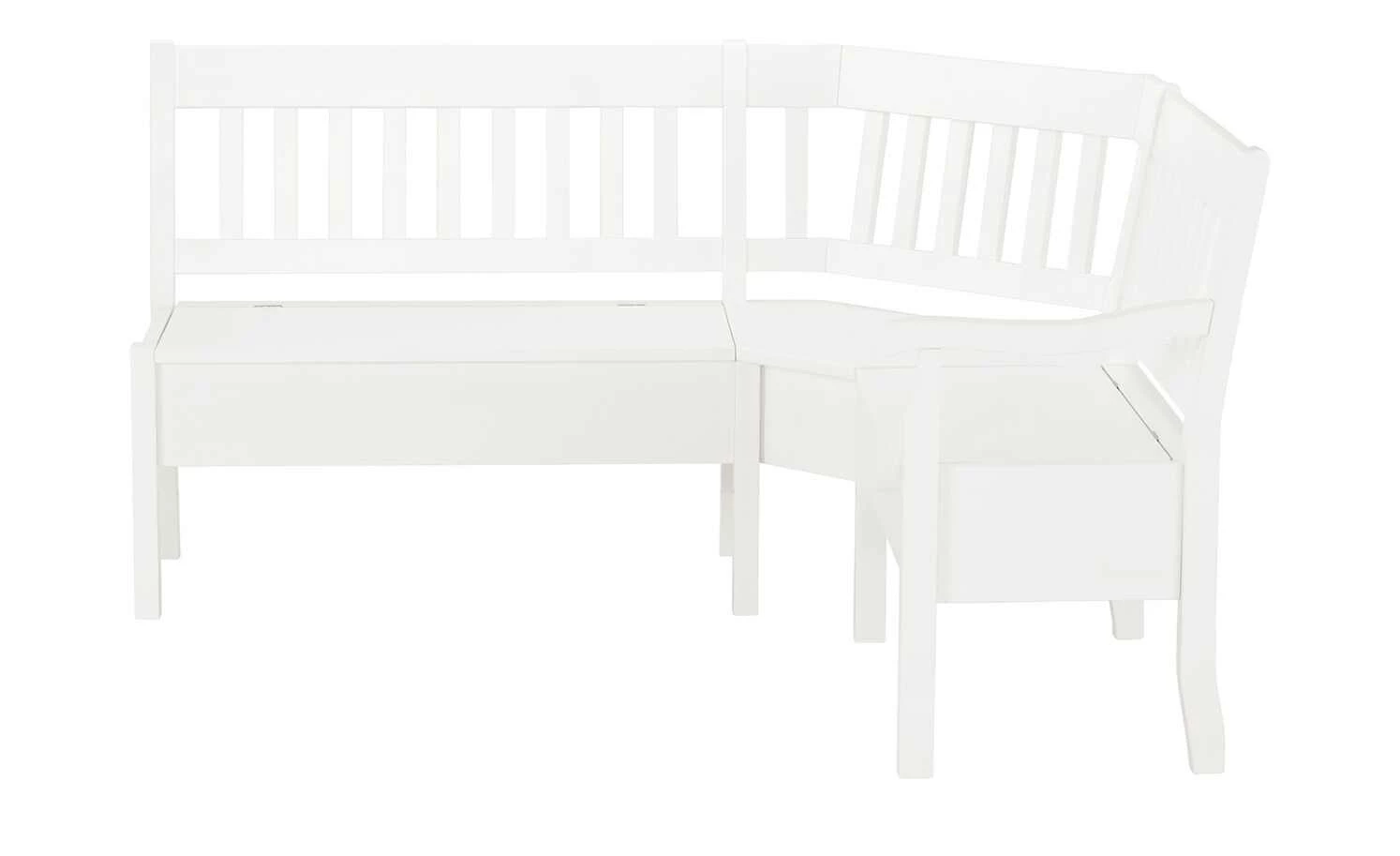 maison bleue Truhen-Eckbank massiv Bendix | Weiß ca. 213 x 147 cm 4 maison bleue Truhen-Eckbank massiv Bendix | Weiß ca. 213 x 147 cm – Bild 4