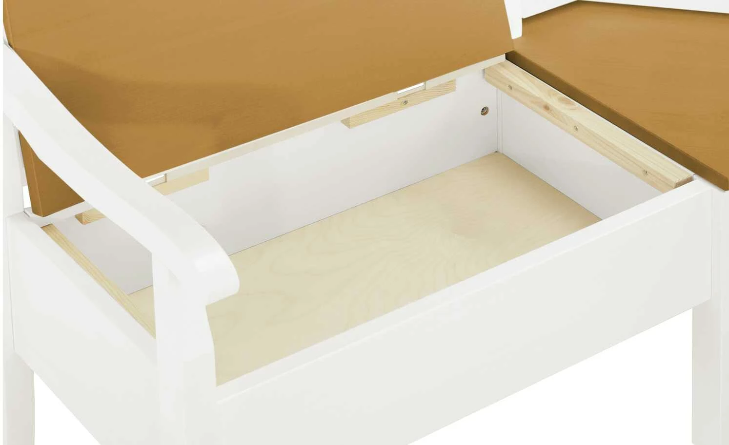 maison bleue Truhen-Eckbank massiv Bendix | Weiß / laugenfarben ca. 147 x 213 cm 3 maison bleue Truhen-Eckbank massiv Bendix | Weiß / laugenfarben ca. 147 x 213 cm – Bild 3