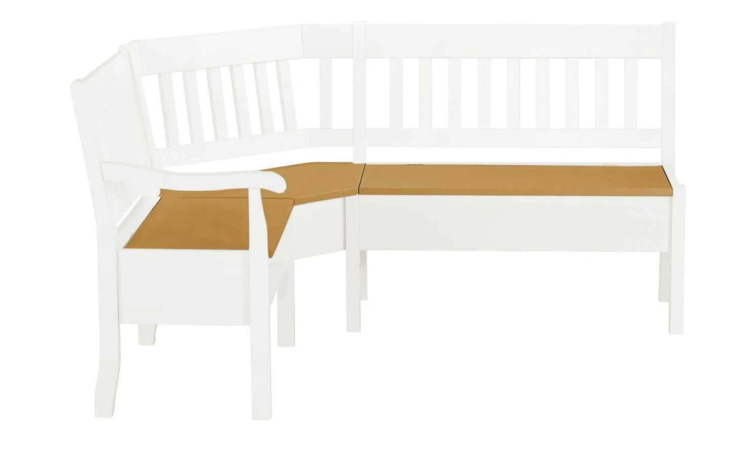 maison bleue Truhen-Eckbank massiv Bendix | Weiß / laugenfarben ca. 147 x 213 cm 7 maison bleue Truhen-Eckbank massiv Bendix | Weiß / laugenfarben ca. 147 x 213 cm – Bild 7