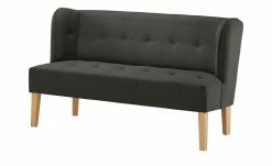 switch Küchensofa Webstoff meliert Astonia | Schwarz 160|cm