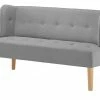 switch Küchensofa Webstoff meliert Astonia | Silber (Hellgrau) 160|cm