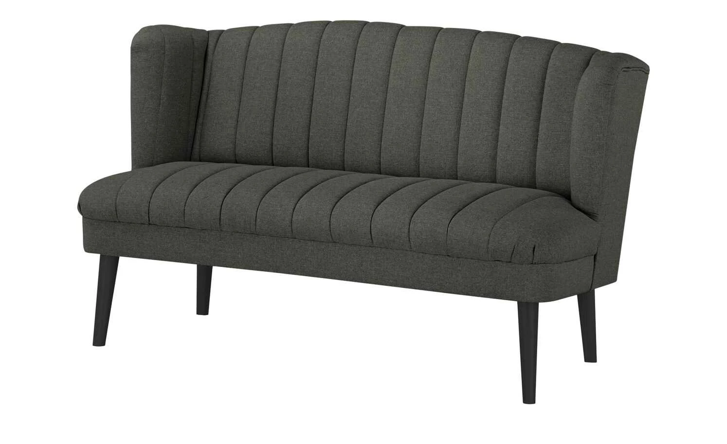 switch Küchensofa Webstoff meliert Rina | Schwarz 156|cm 1 switch Küchensofa Webstoff meliert Rina | Schwarz 156|cm