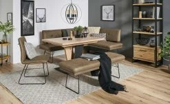 Eckbank | Braun links