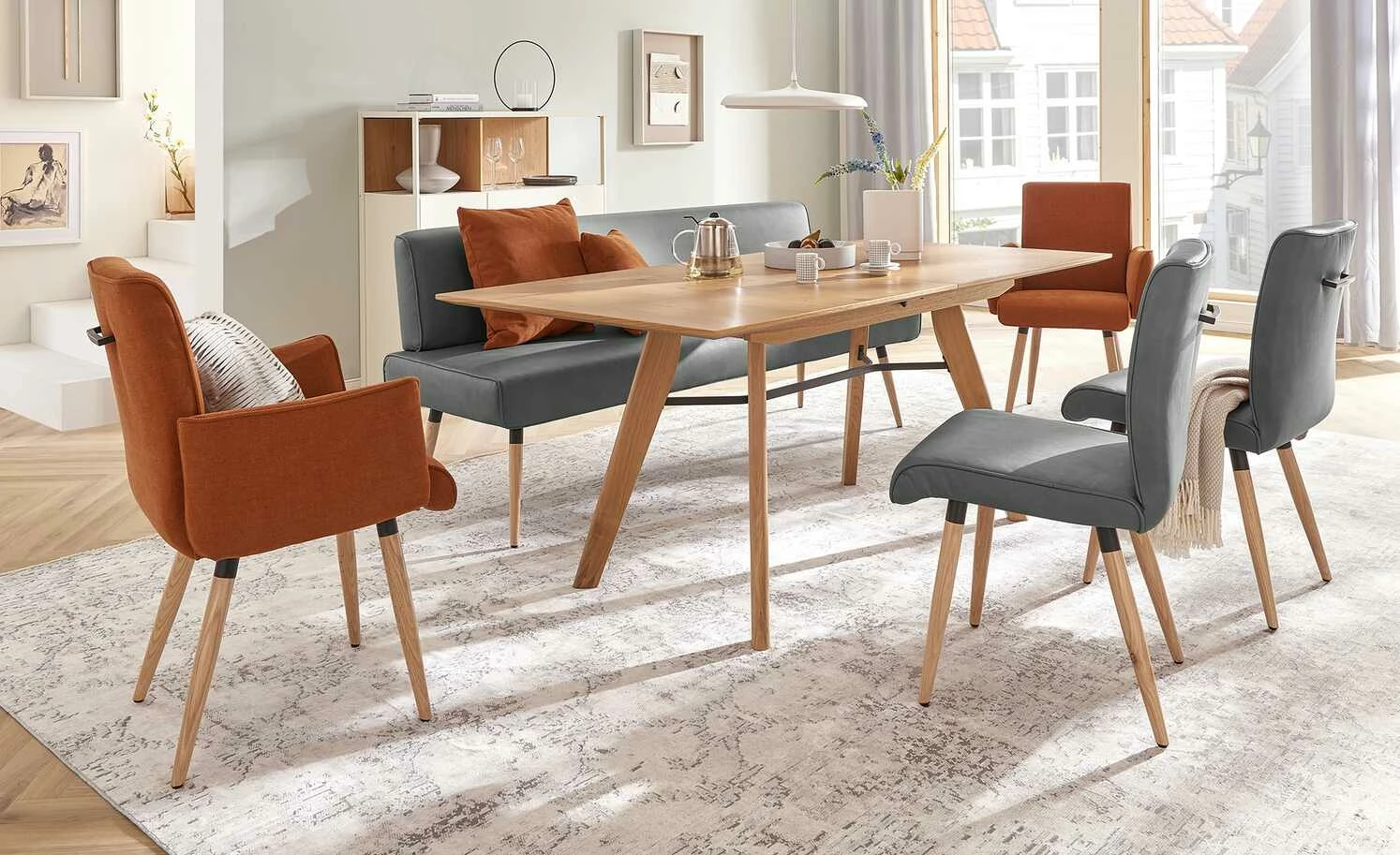 Polsterbank 4402 | Anthracite (Grau) 166|cm 1 Polsterbank 4402 | Anthracite (Grau) 166|cm