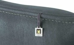 KOINOR Leder-Kufen-Bank auf Holzpodest drehbar Schwof | Mare (Blau) / Kontrastfaden Hellgrau Drehfunktion -Bänke Verkaufsladen 15302488 1 202109021233