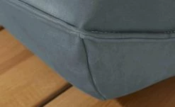 KOINOR Leder-Kufen-Bank auf Holzpodest drehbar Schwof | Mare (Blau) / Kontrastfaden Hellgrau Drehfunktion -Bänke Verkaufsladen 15302488 6 202109021233