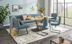 KOINOR Eckbank Dining System 3 | Hellblau rechts 217|cm