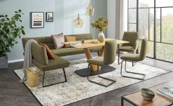 KOINOR Eckbank Dining System 3 | Dunkelgrün rechts 217|cm