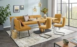 KOINOR Eckbank Dining System 3 | Senfgelb rechts 217|cm