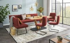 KOINOR Eckbank Dining System 3 | Rot rechts 217|cm