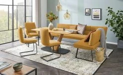 KOINOR Eckbank Dining System 3 | Senfgelb links 217|cm